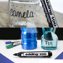 MARCADOR  EDDING 100 PERMANENTE PUNTA REDONDA