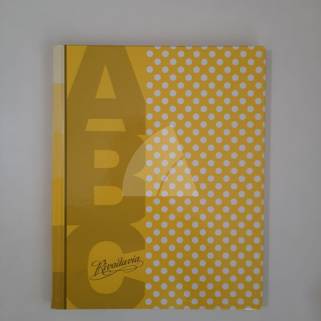 CUADERNO TAPA DURA RIVADAVIA ABC RAYADO FORRADO X48hjs.