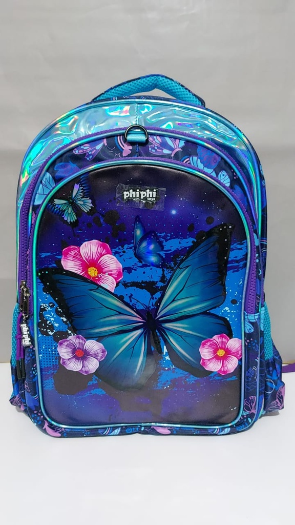 MOCHILA 18" PHI-PHI BUTTERFLY BLUE (L350340)