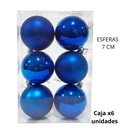 ESFERA NAVIDAD 7cm. X6 UNIDADES (R32075)