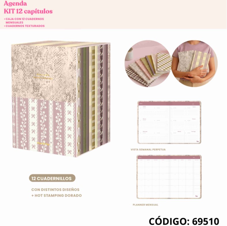 AGENDA 2027 N8 FW SEMANAL KIT 12 CAPITULOS PERPETUA (L69510)