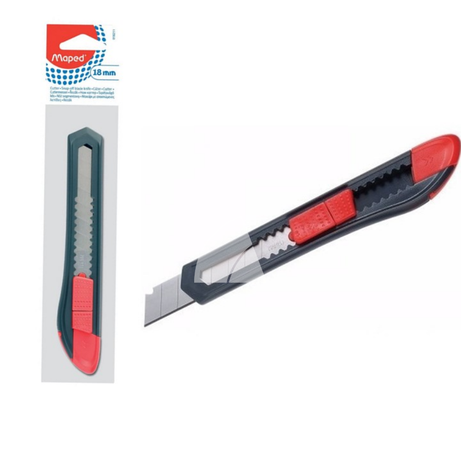 TRINCHETA ESTILETE 18mm. MAPED PLASTICO (L87360)