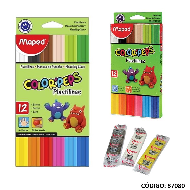 PLASTILINA MAPED 20grs. X12 UNIDADES (L87080)