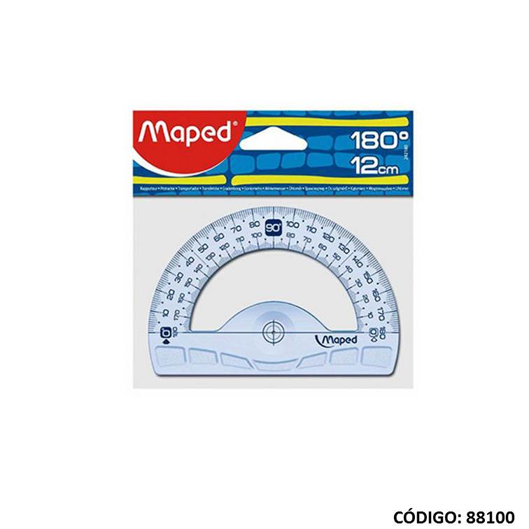 TRANSPORTADOR MAPED CRISTAL 12 cm (L88100)