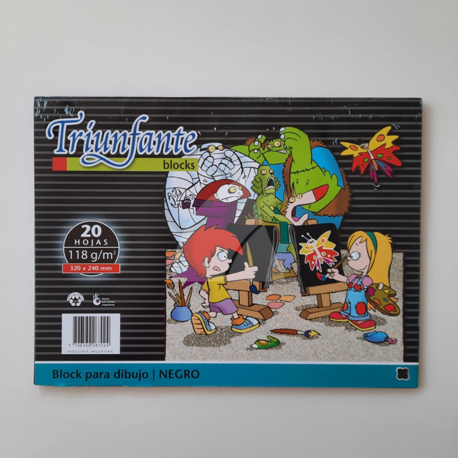 BLOCK 5 DIBUJO NEGRO 20 HOJAS TRIUNFANTE (L116950)