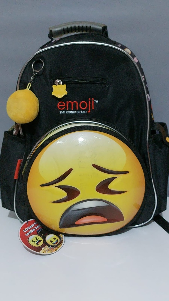 MOCHILA 15" CON  MASCARA EMOJI (L14530)