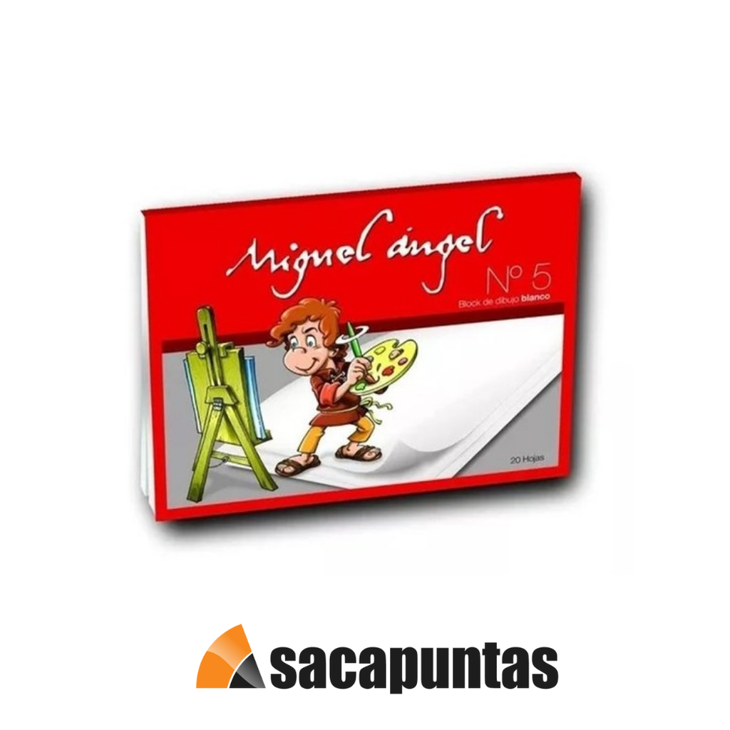 BLOCK 5 DIBUJO BLANCO MIGUEL ANGEL X20hjs. (L1810)