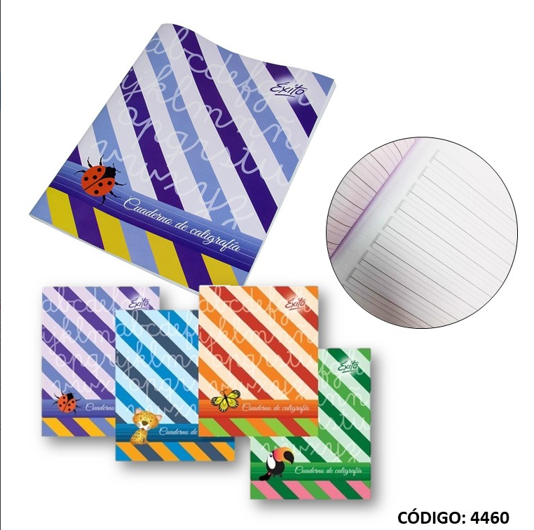 CUADERNO TAPA BLANDA CALIGRAFIA x24hjs. EXITO (L4460)