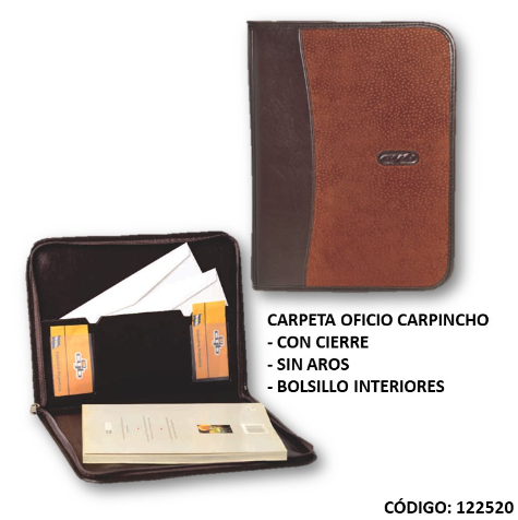 CARPETA OFICIO CYB CARPINCHO CON CIERRE (L122520)
