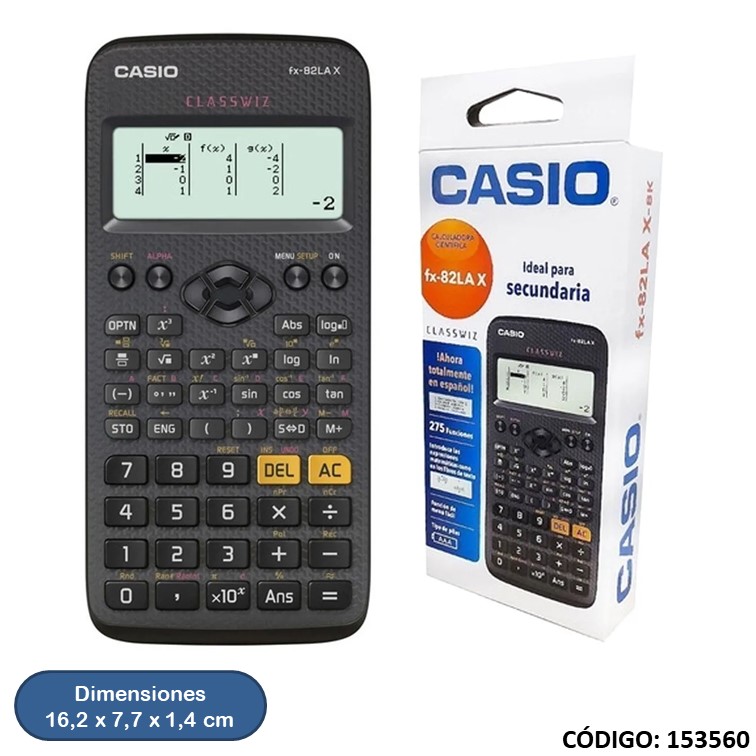 CALCULADORA CASIO CIENTIFICA FX-82 LAX  (L153560)