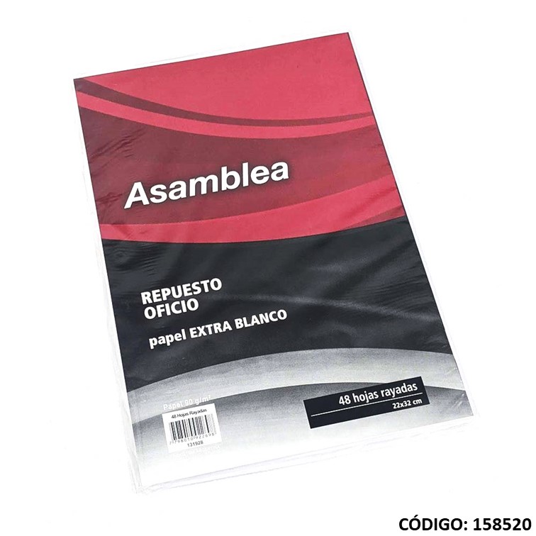 REPUESTO OFICIO ASAMBLEA N5 RAYADO x 48hjs (L158520)