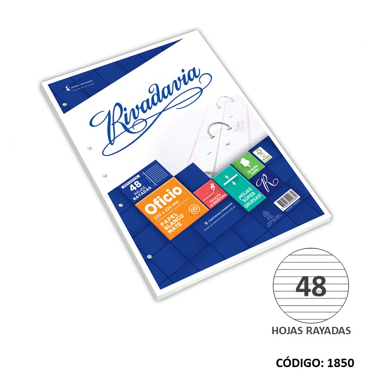 REPUESTO OFICIO RIVADAVIA N5 RAYADO x 48hjs. (L1850)
