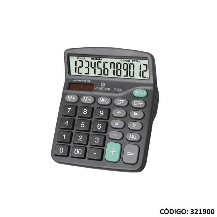 CALCULADORA JUSTOP JP-837(12d) (L321900)