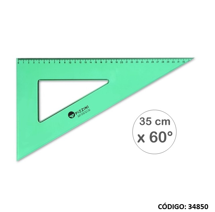 ESCUADRA PIZZINI 35cm 60°(L34850)