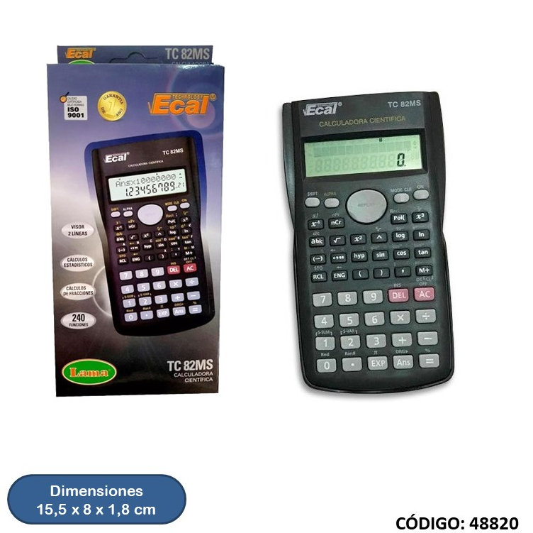 CALCULADORA ECAL TC 82MS (L48820)