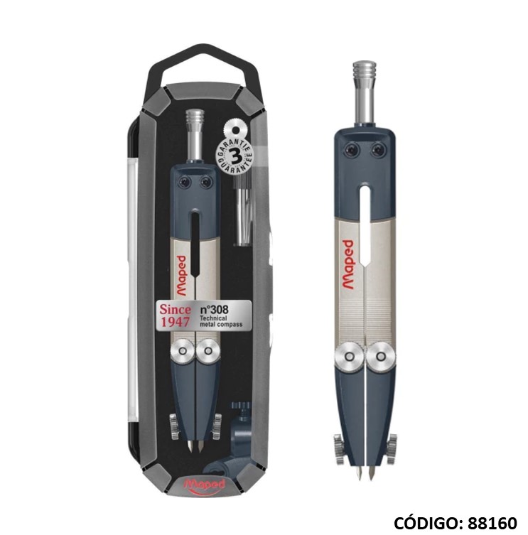 COMPAS MAPED METAL TECNICO CON ACCESORIOS (L88160)