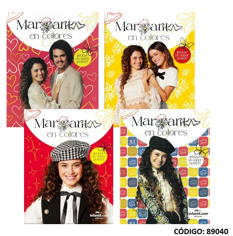 LIBROPINTANDO MARGARITA EN COLORES  (L89040)