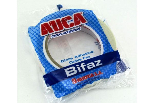 CINTA  ADHESIVA AUCA DOBLE FAZ 12 MM x 10 METROS (L266050)