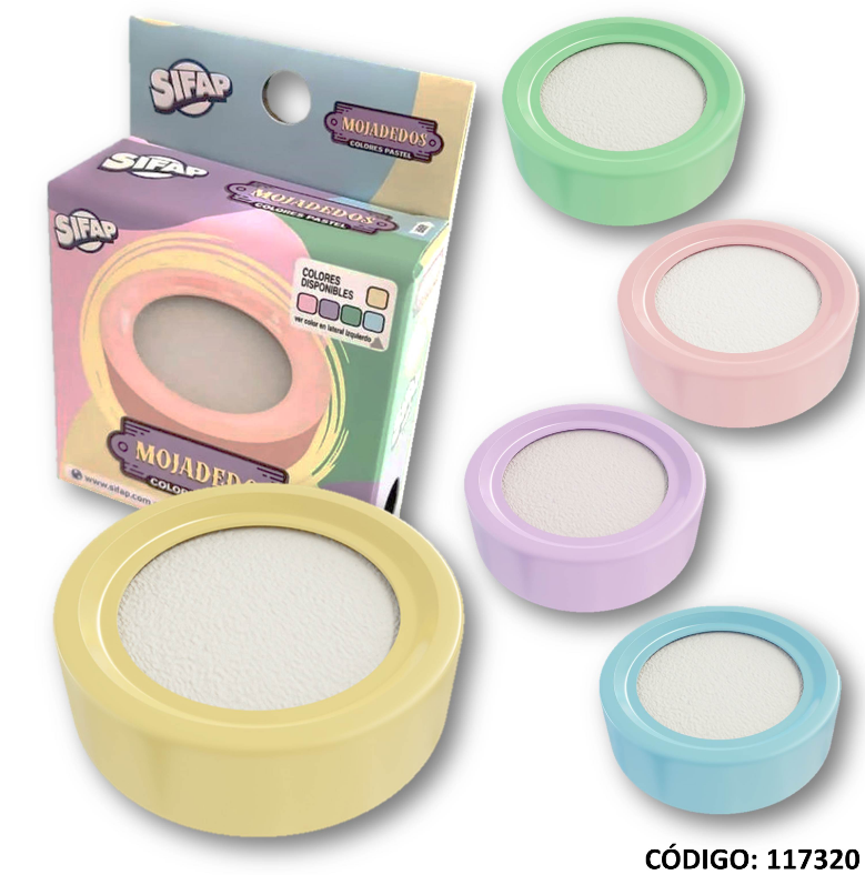 MOJADEDOS SIFAP PLASTICO PASTEL (L117320)