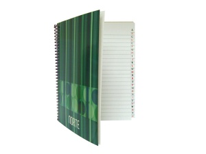 CUADERNO INDICE ESPIRAL NORTE x100hjs. (L9040)