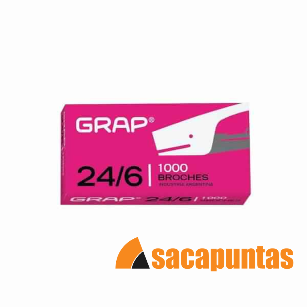 BROCHES PARA MAQUINA GRAP Nº24/6 x1000 U. (L17240)