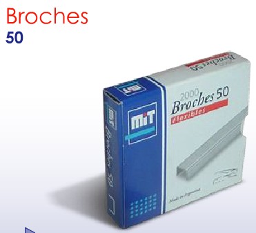 BROCHES PARA MAQUINA MIT Nº 50 x 2000 U. (L137250)