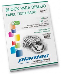BLOCK PARA DIBUJO  PLANTEC A3 210gr. x 40hjs. BLANCO TEXTURADO (L20277)