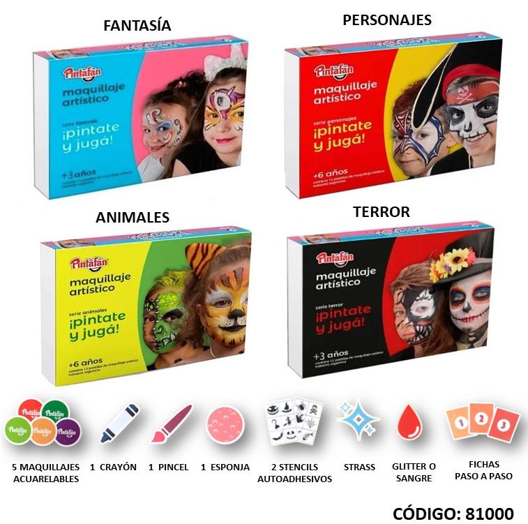 KIT MAQUILLAJE ARTISTICO (L81000)