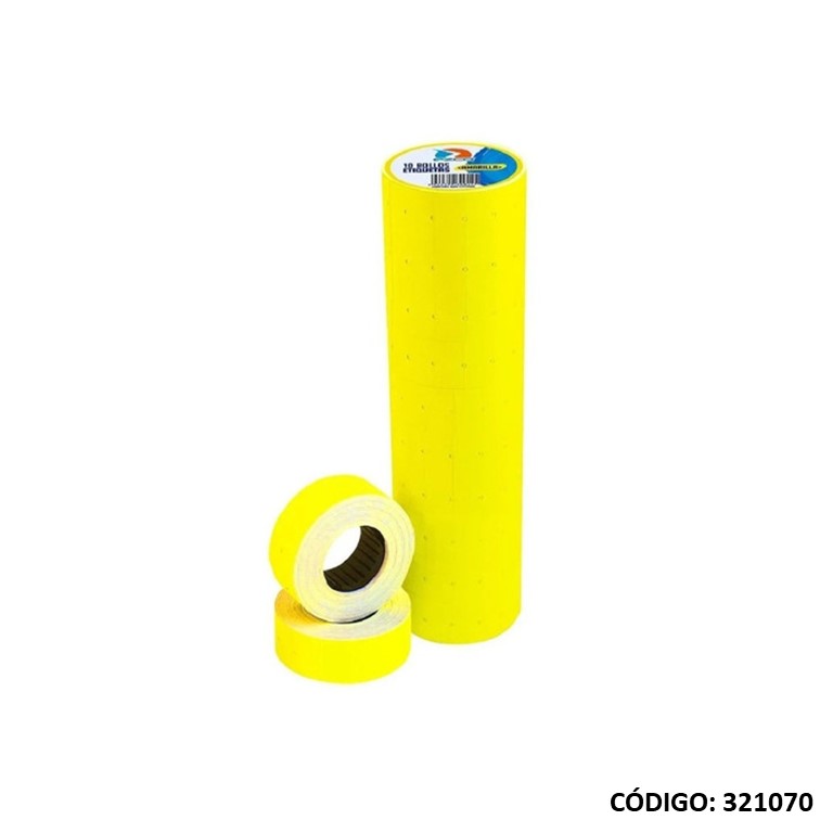 ROLLOS ETIQUETADORA MAQUINA PRECIOS FLUO (L321070)