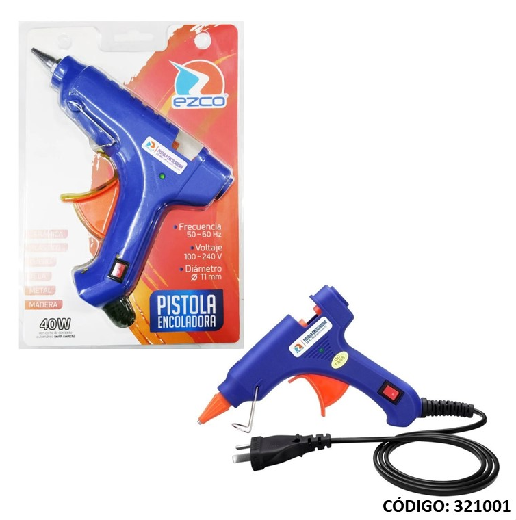 PISTOLA ADHESIVA EZCO GRANDE 40w. (L321001)