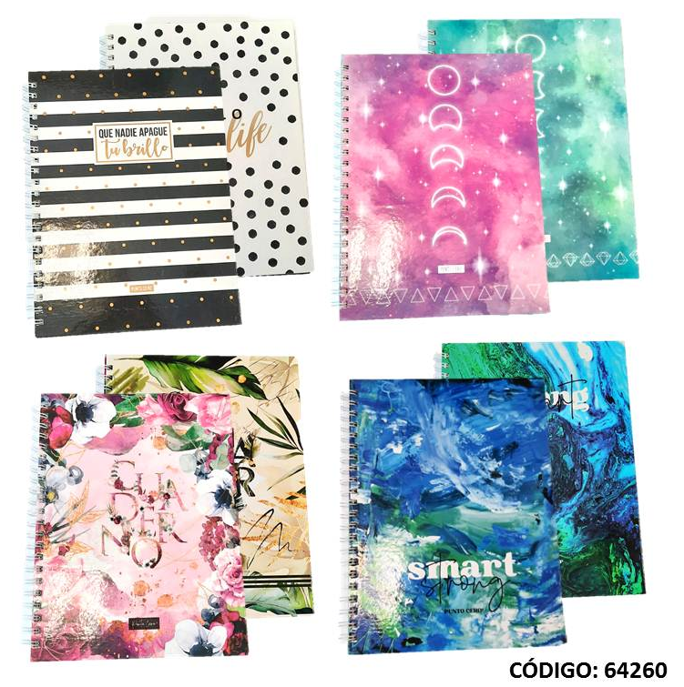 CUADERNO A4 TAPA DURA PUNTO CERO ===/### X100hjs. (L64260)