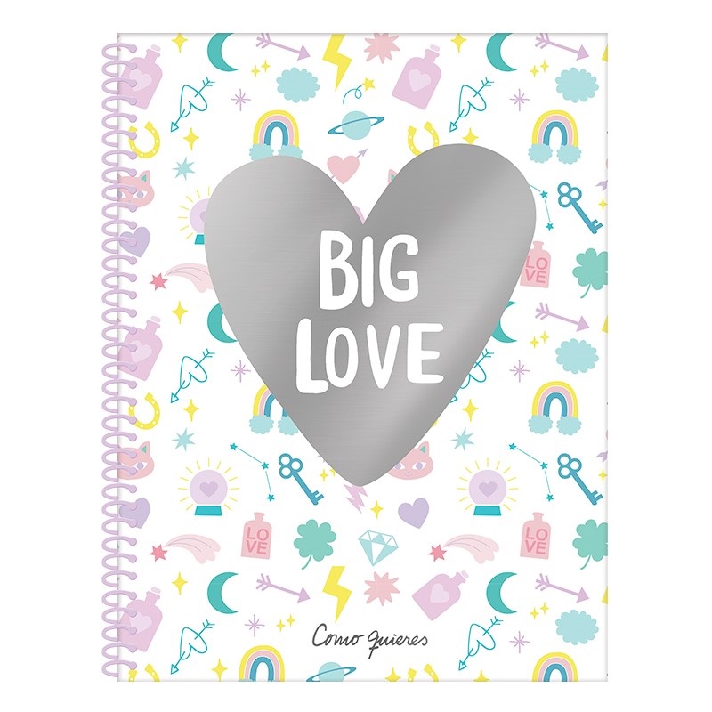 CUADERNO A4 MOOVING TAPA SEMIRIGIDA ESPIRAL X80HJ (L8053)