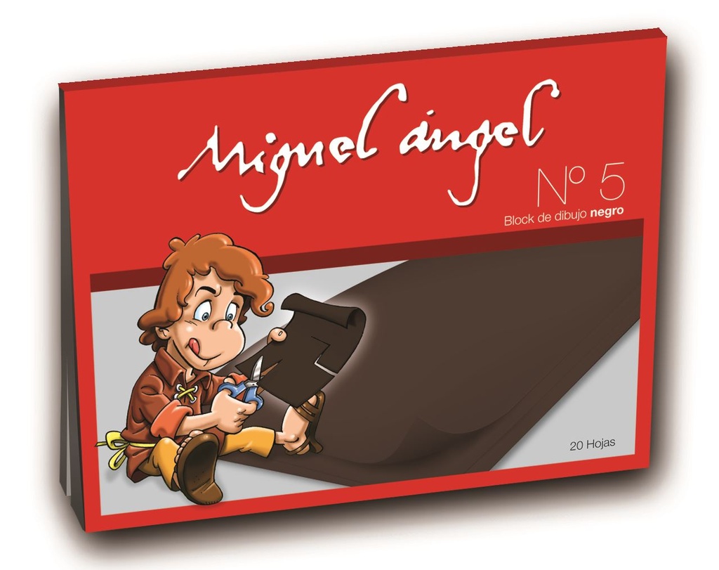 BLOCK DIBUJO MIGUEL ANGEL N5 NEGRO X20 hjs. (L9432)
