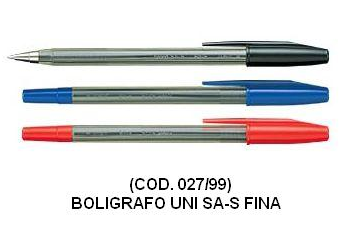 BOLIGRAFO UNI S-AS TRAZO FINO (L27990)