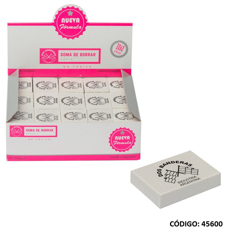 GOMA 2 BANDERAS BLANCA 3060x60 (L45600)