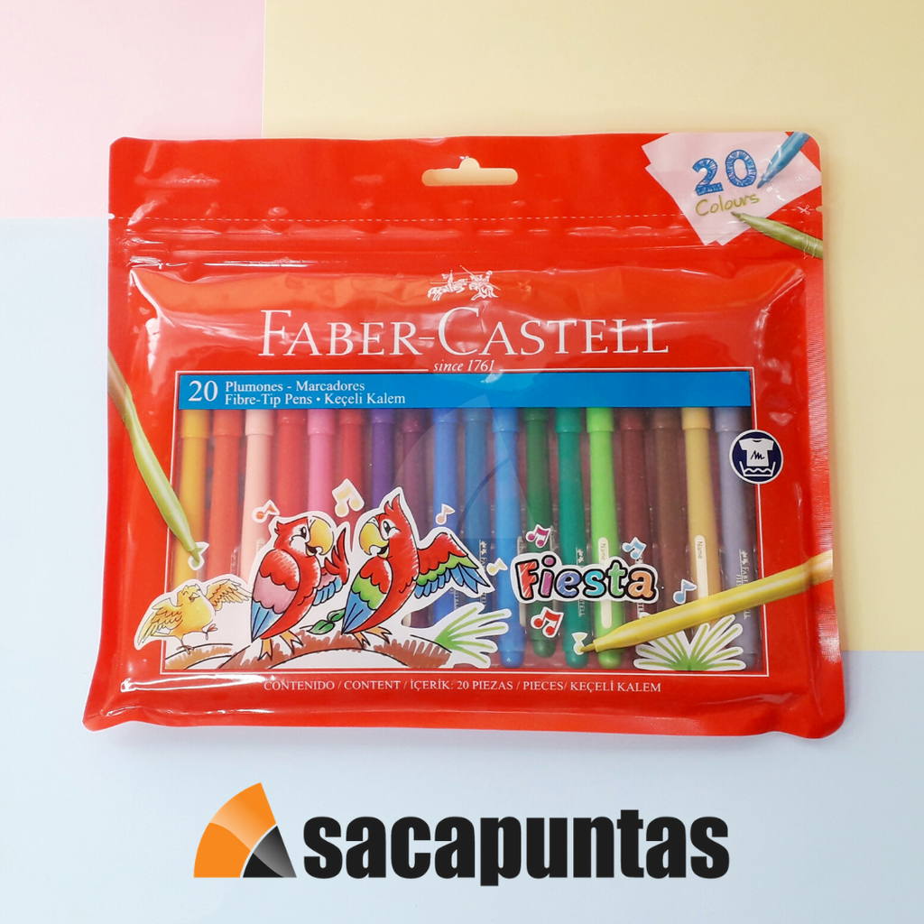 FIBRA LARGAS FABER CASTELL x20 COLORES (L52670)