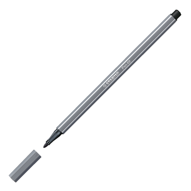 MARCADOR STABILO PEN 68 GRIS OSCURO 68/96 (S234GO)