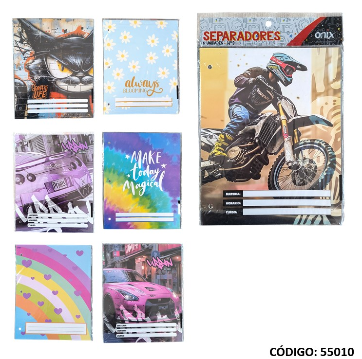 CARATULA N°3 ONIX FANTASIA x6 (L55010)