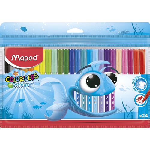 FIBRA MAPED OCEAN x 24 COLORES (L17598)