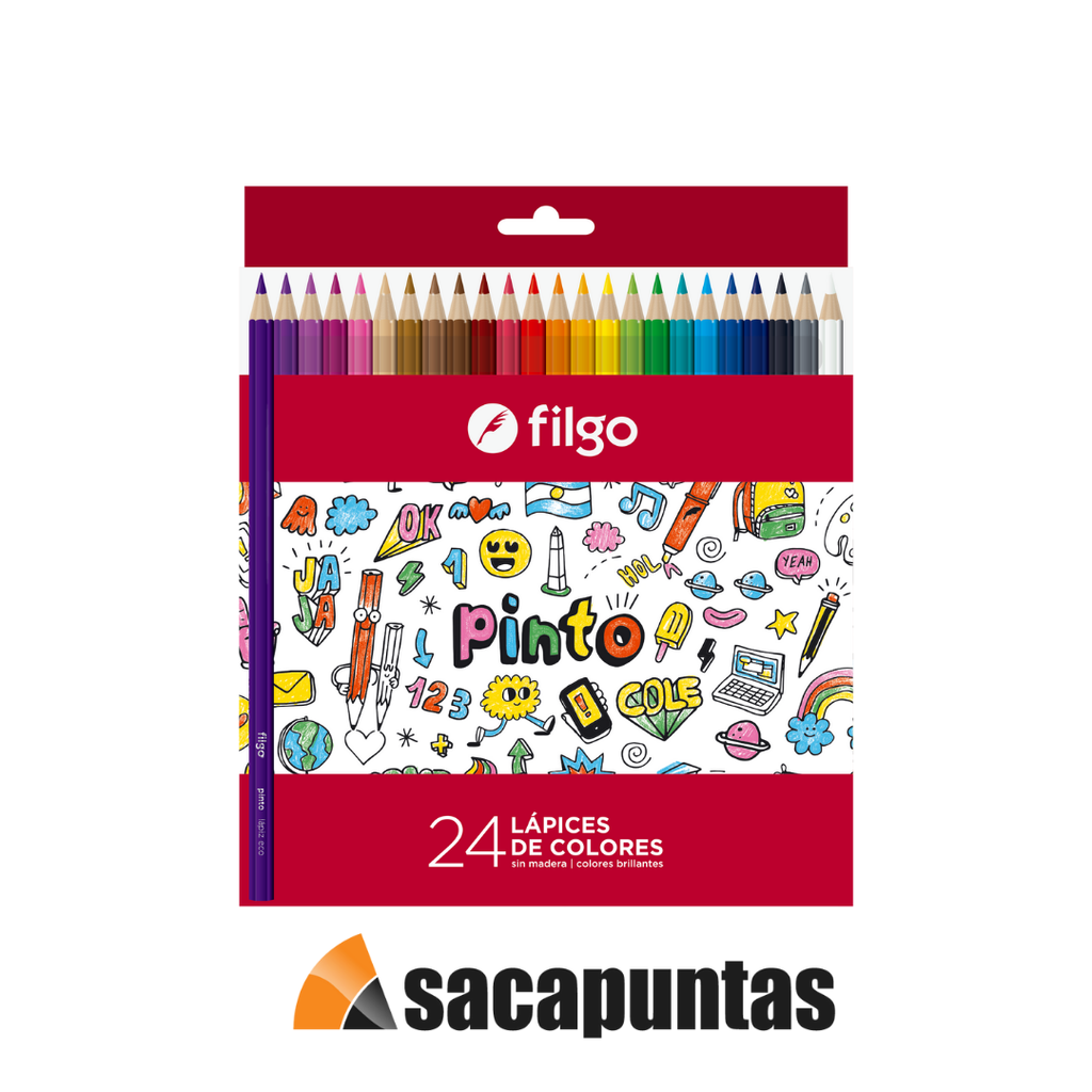 LAPIZ COLOR FILGO ECO X24 COLORES LARGOS (L35150)