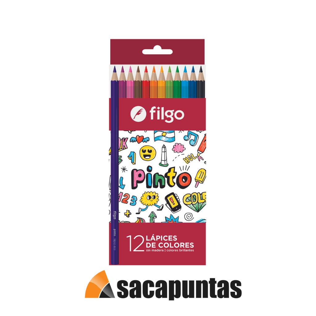 LAPIZ COLOR FILGO ECOLOGICO X12  COLORES LARGOS (L351400)