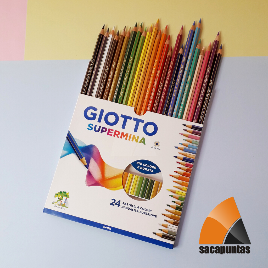 LAPIZ COLOR GIOTTO X24 COLORES SUPERMINA (L20002)