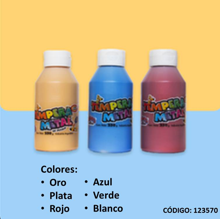TEMPERA STA METAL FRASCO CON PICO 250gr. (L123570)