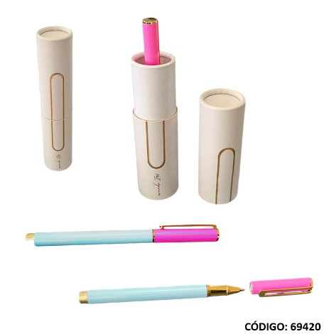 BOLIGRAFO CON ESTUCHE FW COLOR BLOCK  (L69420)