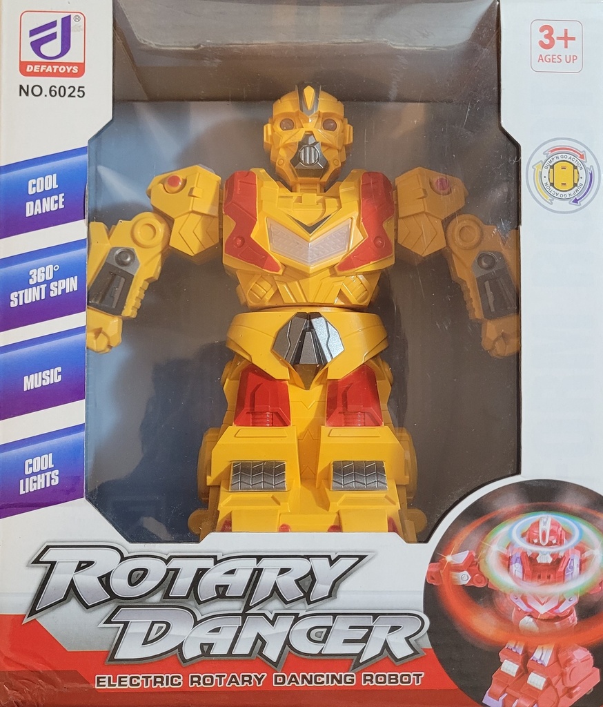 ROBOT A PILA GIRA Y BAILA CON MÚSICA (G8261)
