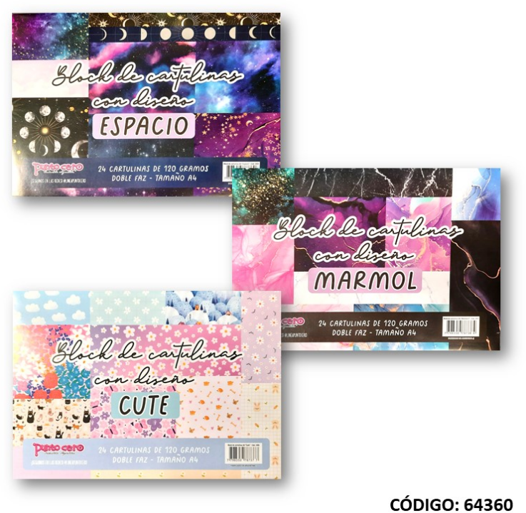 BLOCK 5 FANTASIA PUNTO CERO PASTEL (L64360)