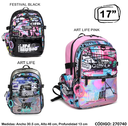 MOCHILA 17" CHIMOLA HOLO ESPALDA (L270740)