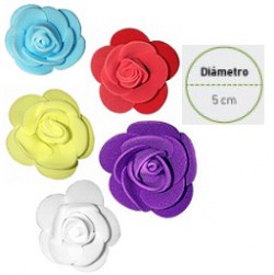 APLIQUE GOMA EVA FLOR X12 UNIDADES (L18438)
