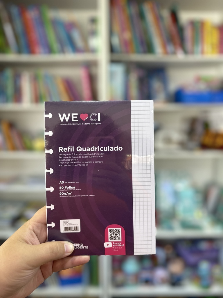 REPUESTO A5 CUADRICULADO 90GRS. (M105)