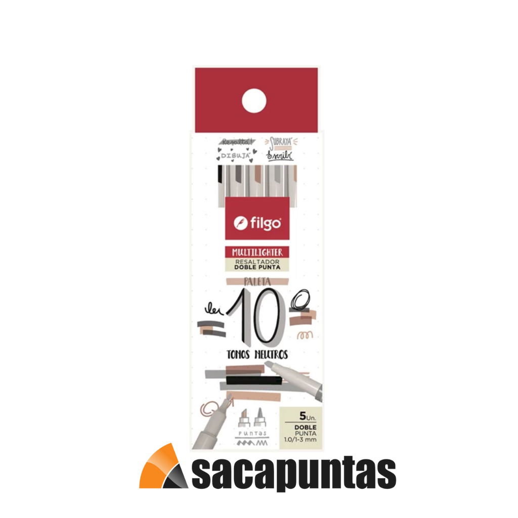 RESALTADOR FILGO CREATIVO MULTILIGHTER NEUTROS X5 (L34749)